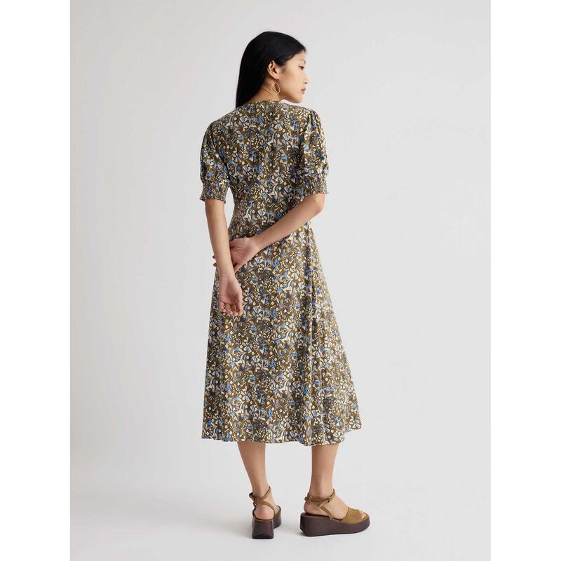 Seasalt Cornwall Fenil Dress - Woodland Floral Seagrass image number 1